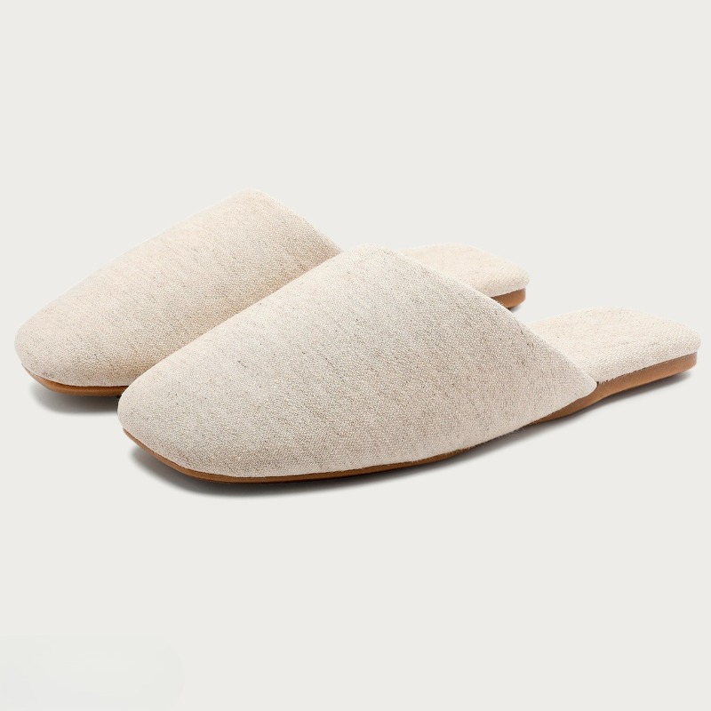Women'S Shoes Quality - Eenvoudige katoenen linnen pantoffels, ademend, voor
