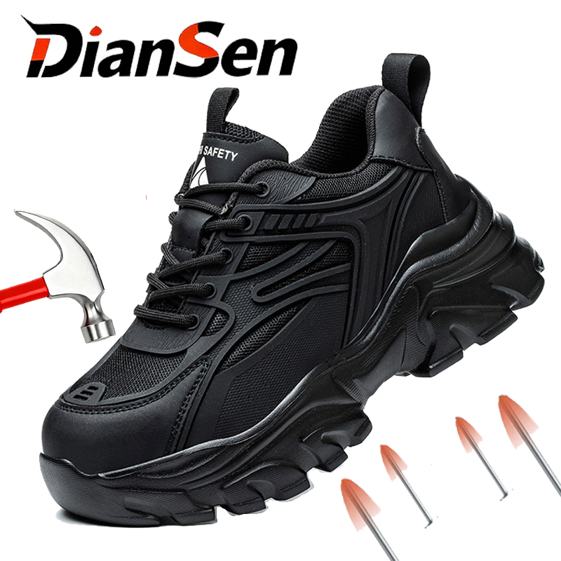 Women Shoes Tennis - Womena veiligheidsschoenen met stalen neus, hoogteverhogende