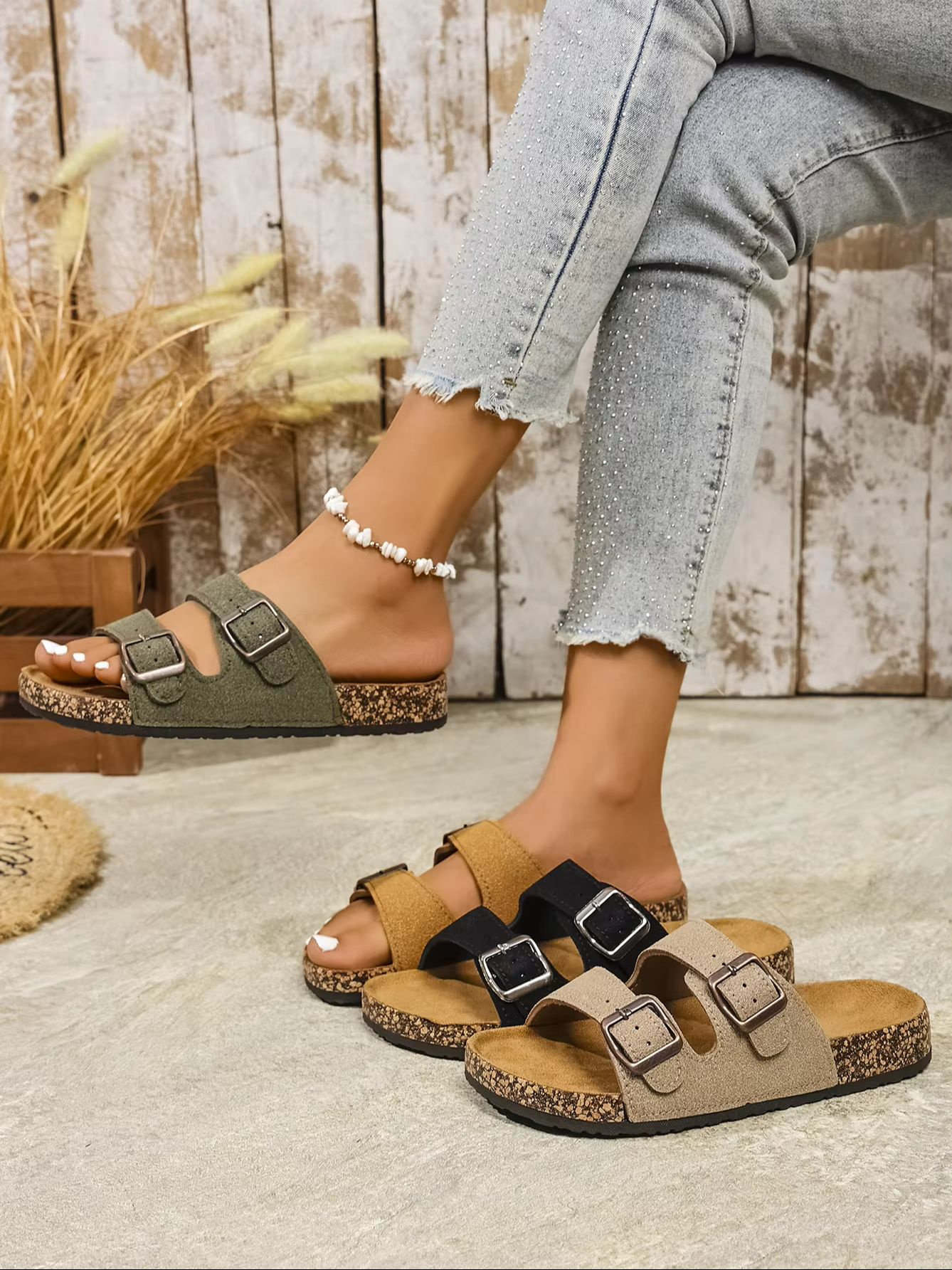 Mule Slip On - Dames slippers voor alle seizoenen, casual,