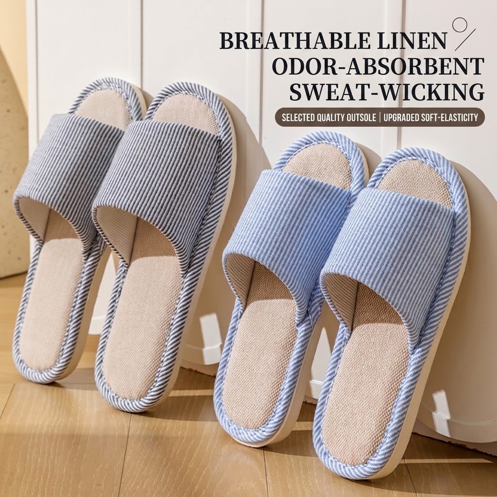Ademende linnen pantoffels voo - Mule Slip On recensie en prijs